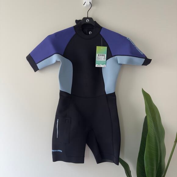 Sea-Doo Neoprene 3mm Exotic Shorty Wetsuit Element Proof Stretch Side Pocket NWT - Picture 6 of 16